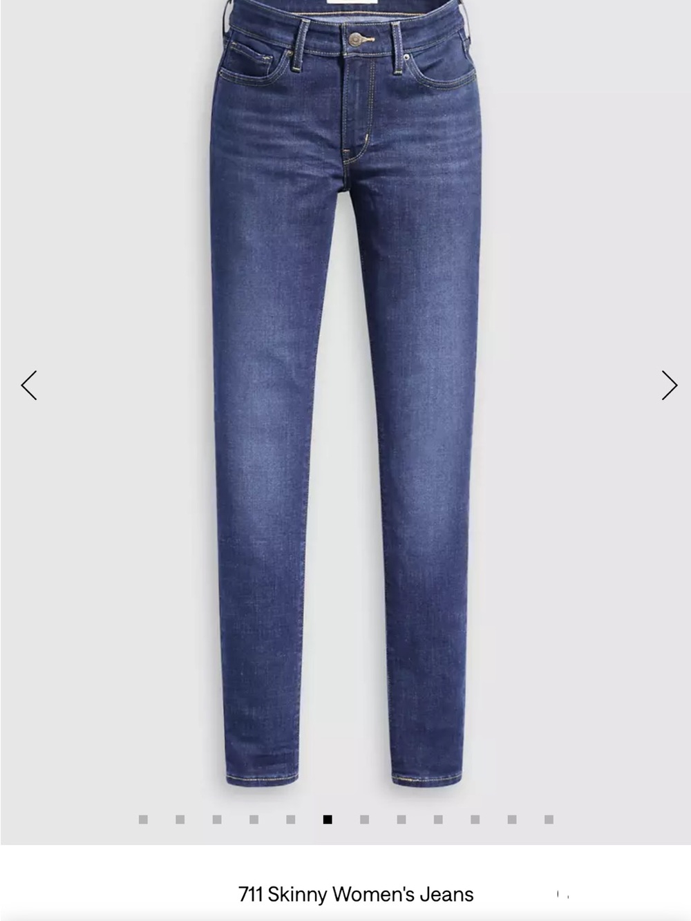 Levi's 711 Skinny Jeans - Dark Indigo Blue
